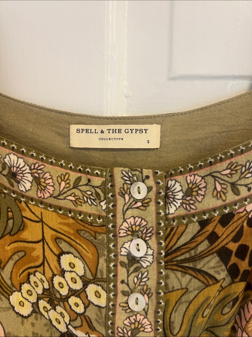 Spell & The Gypsy Jungle Midi Dress, SM - Picture 3 of 7